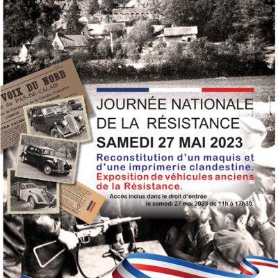 SAMEDI 27 MAI 2023 : JOURNÉE NATIONALE DE LA RÉSISTANCE